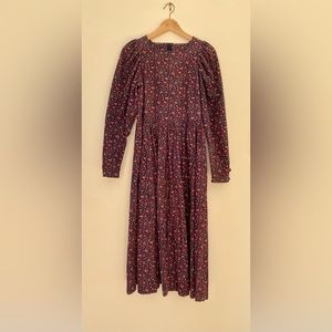 Vintage Laura Ashley Corduroy Floral dress